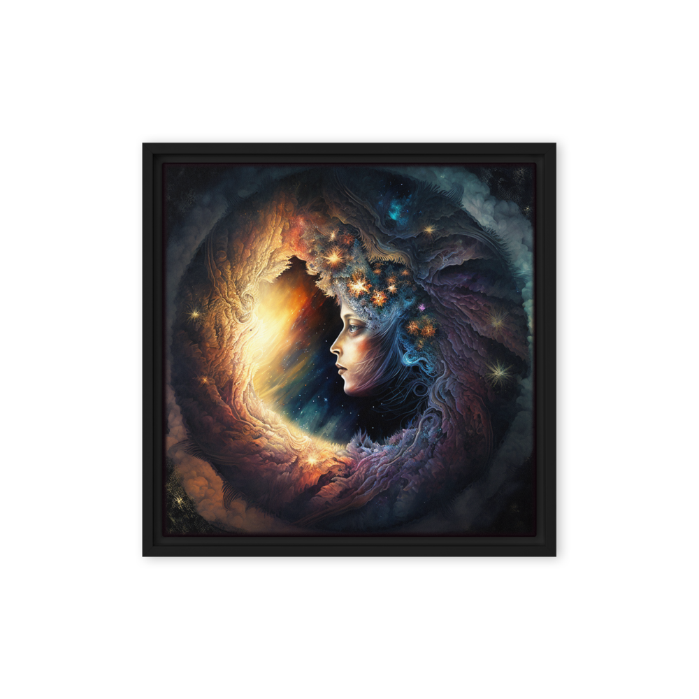 Celestial Goddess "Stellara" Framed canvas