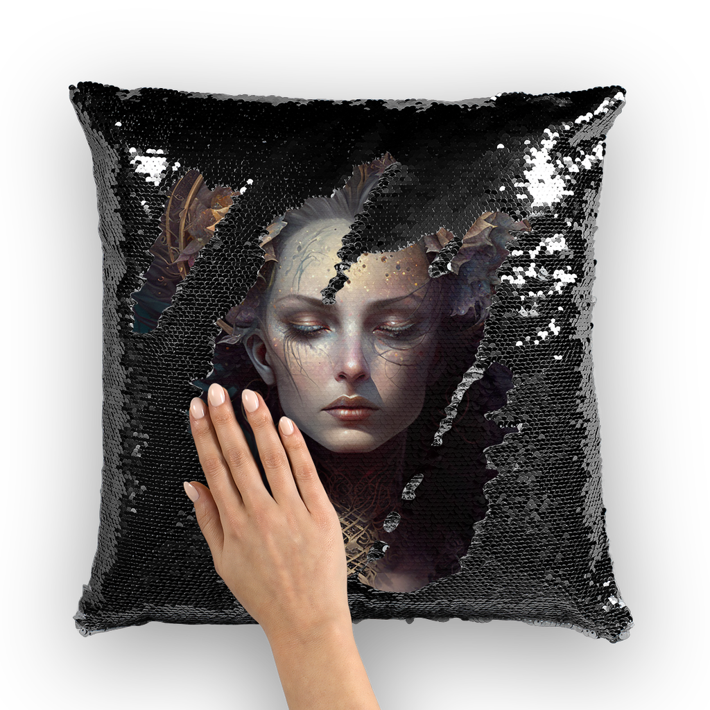 Warrior Goddess "Verity" Sequin Cushion