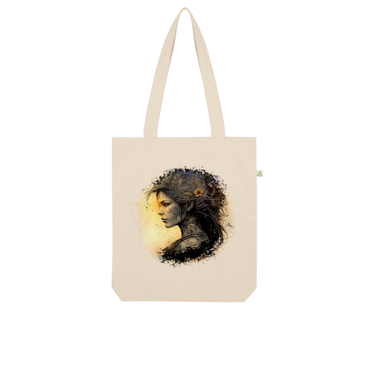 Goddess of Rebellion "Aelora" Organic Tote Bag