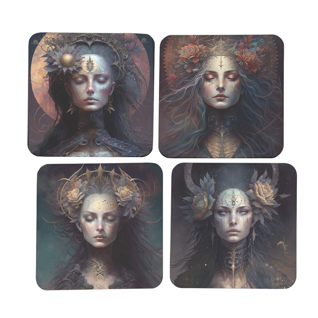 Warrior Goddesses Coasters Set of 4