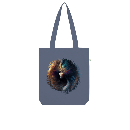 Celestial Goddess "Nyxia" Organic Tote Bag