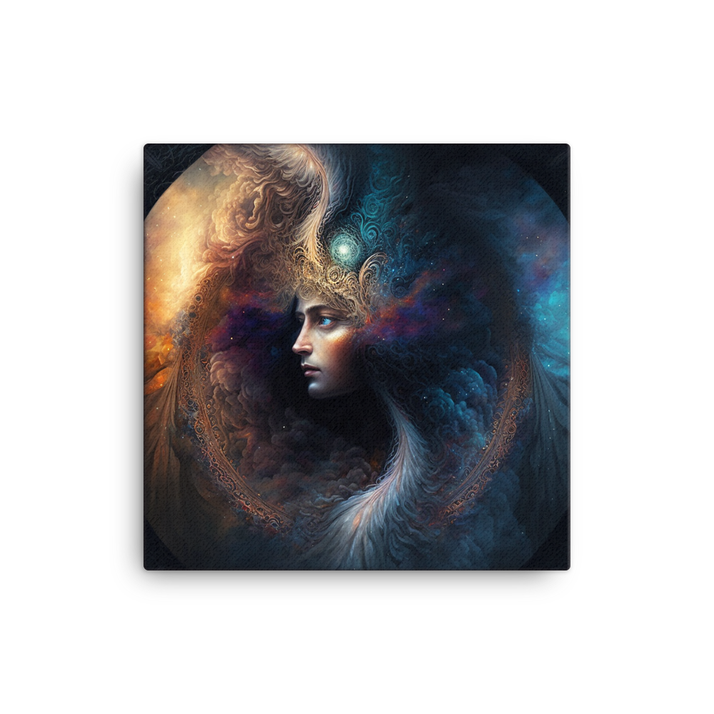 Celestial Goddess "Nyxia" Canvas