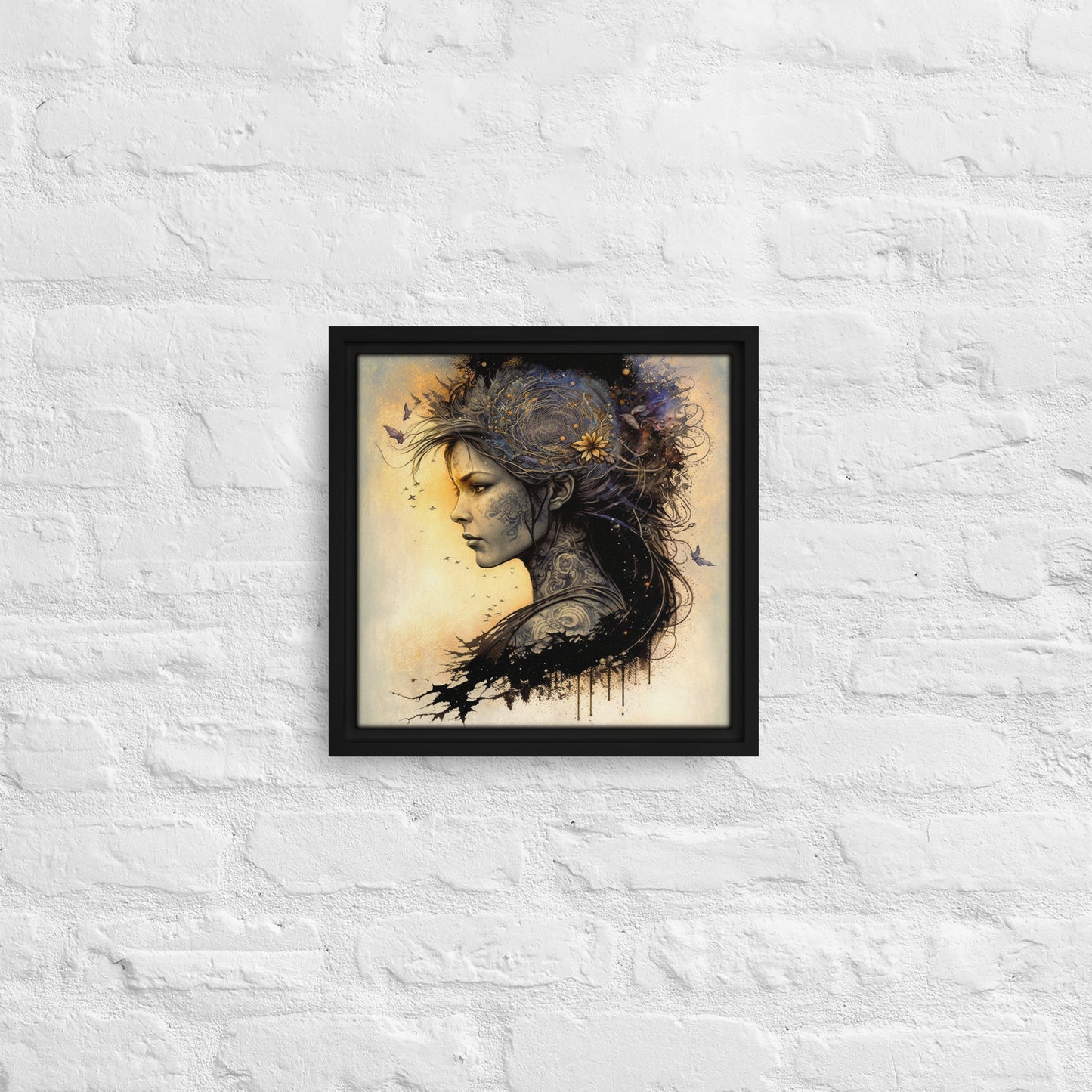 Goddess of Rebellion "Aelora" Framed canvas
