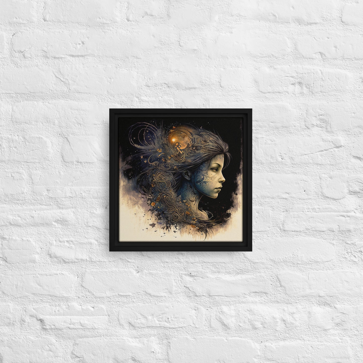 Goddess of Rebellion "Ember" Framed canvas