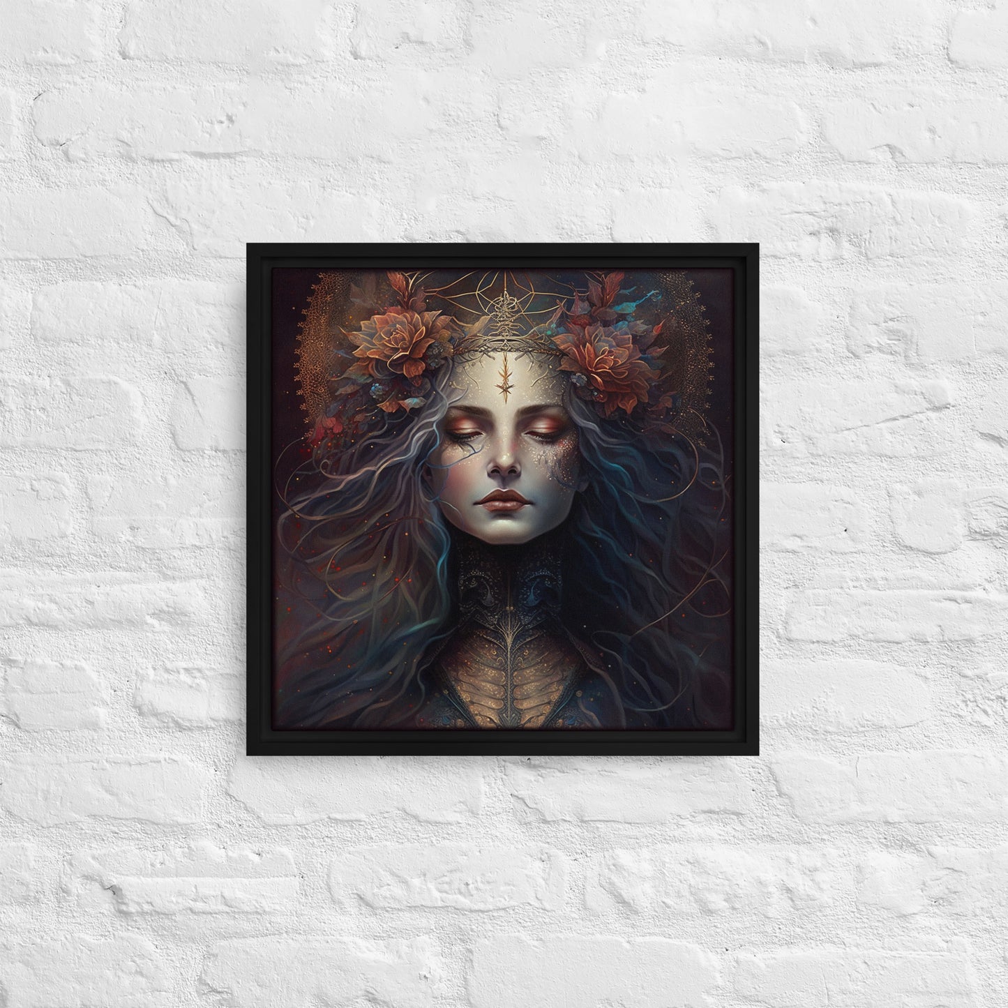 Warrior Goddess "Isolde" Framed canvas