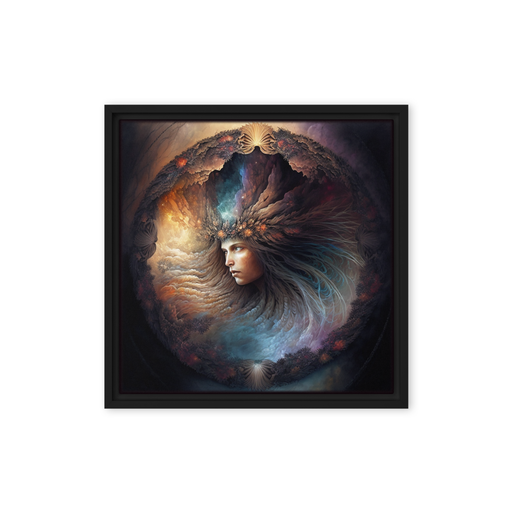 Celestial Goddess "Nebulae" Framed canvas