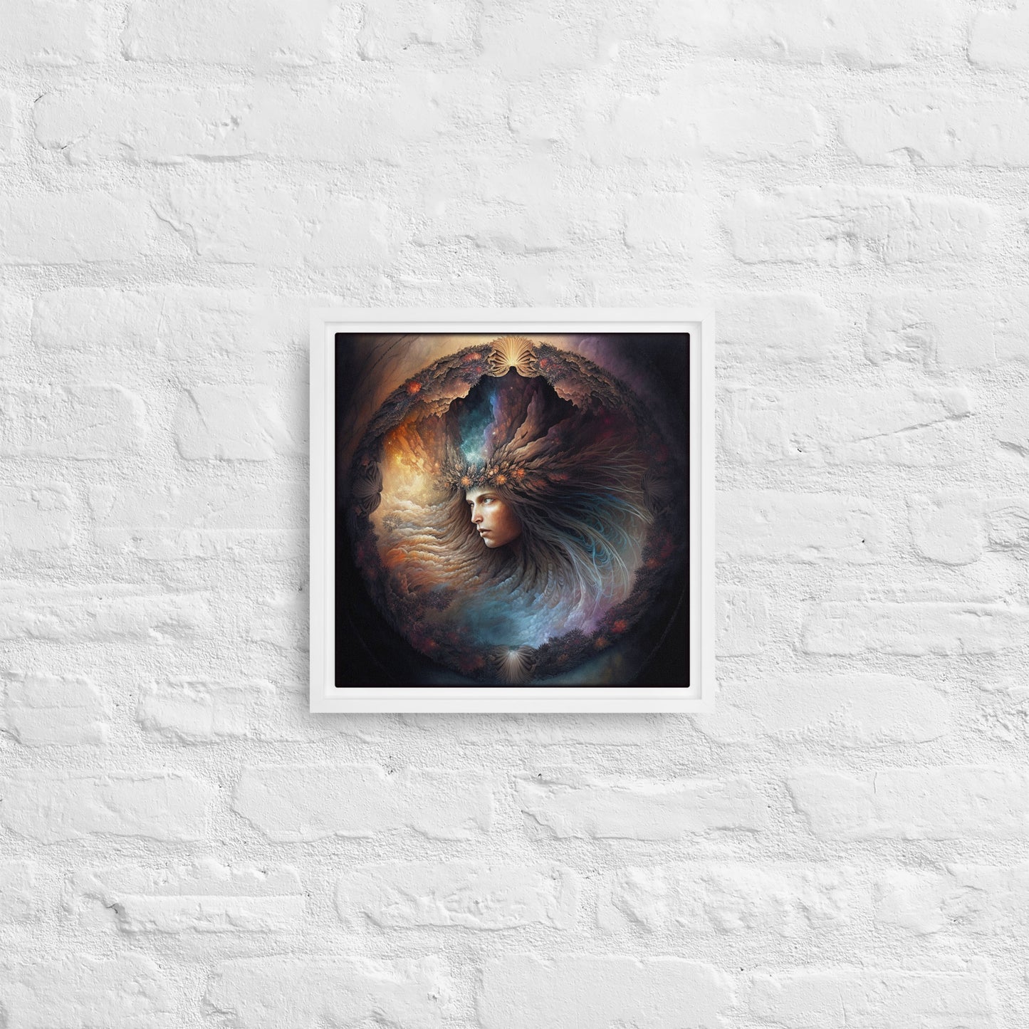 Celestial Goddess "Nebulae" Framed canvas