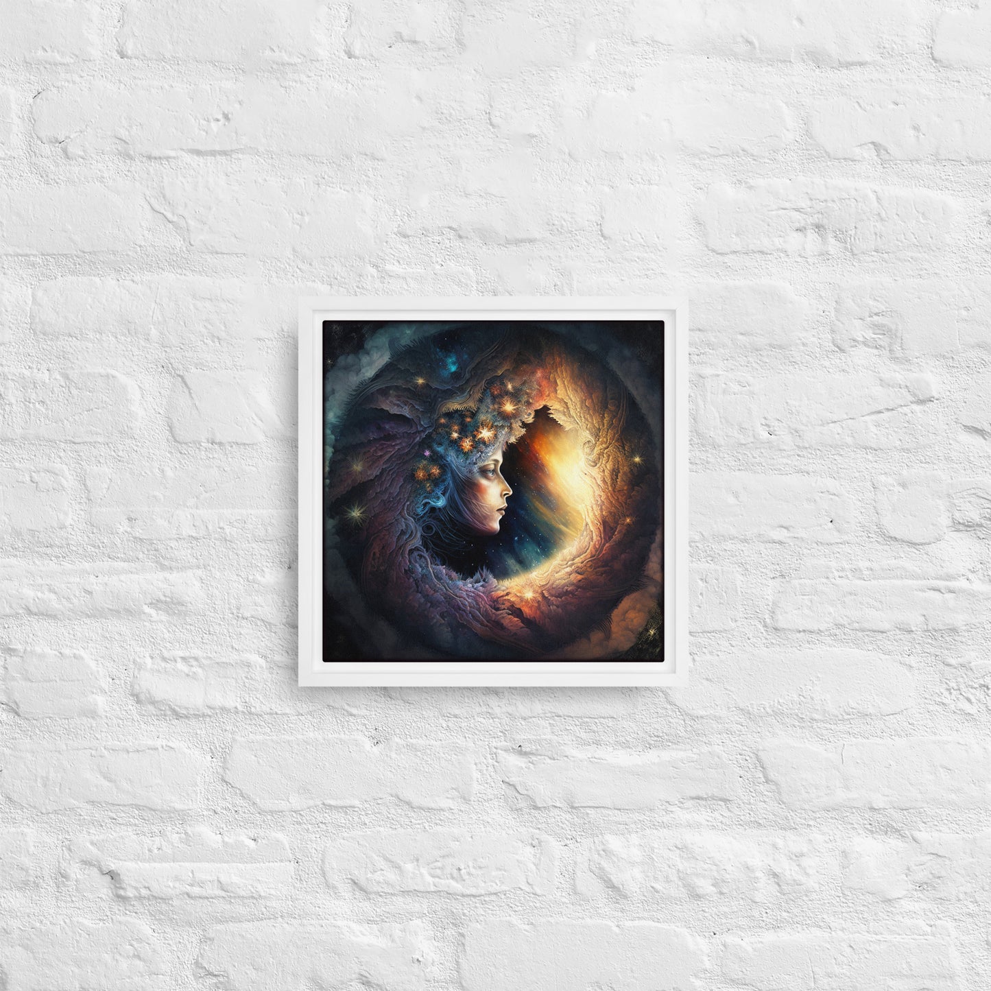 Celestial Goddess "Stellara" Framed canvas