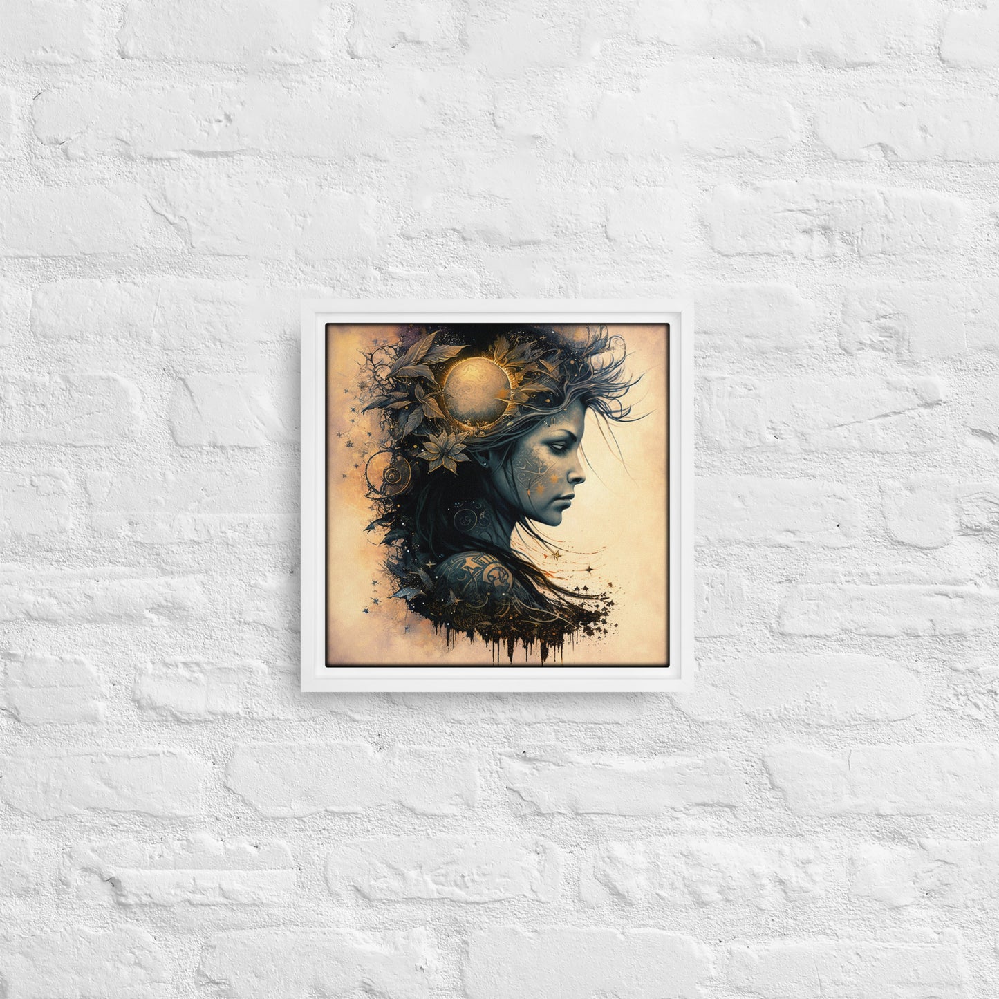 Goddess of Rebellion "Solara" Framed Canvas