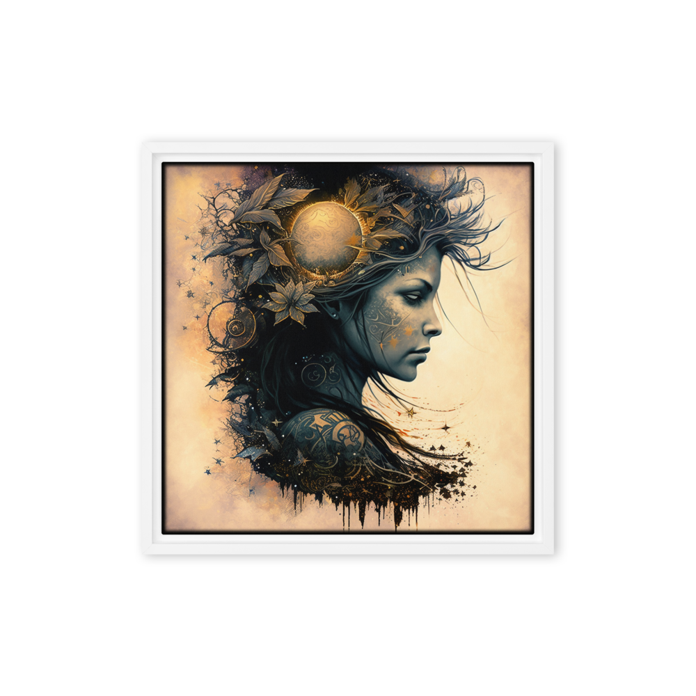Goddess of Rebellion "Solara" Framed Canvas