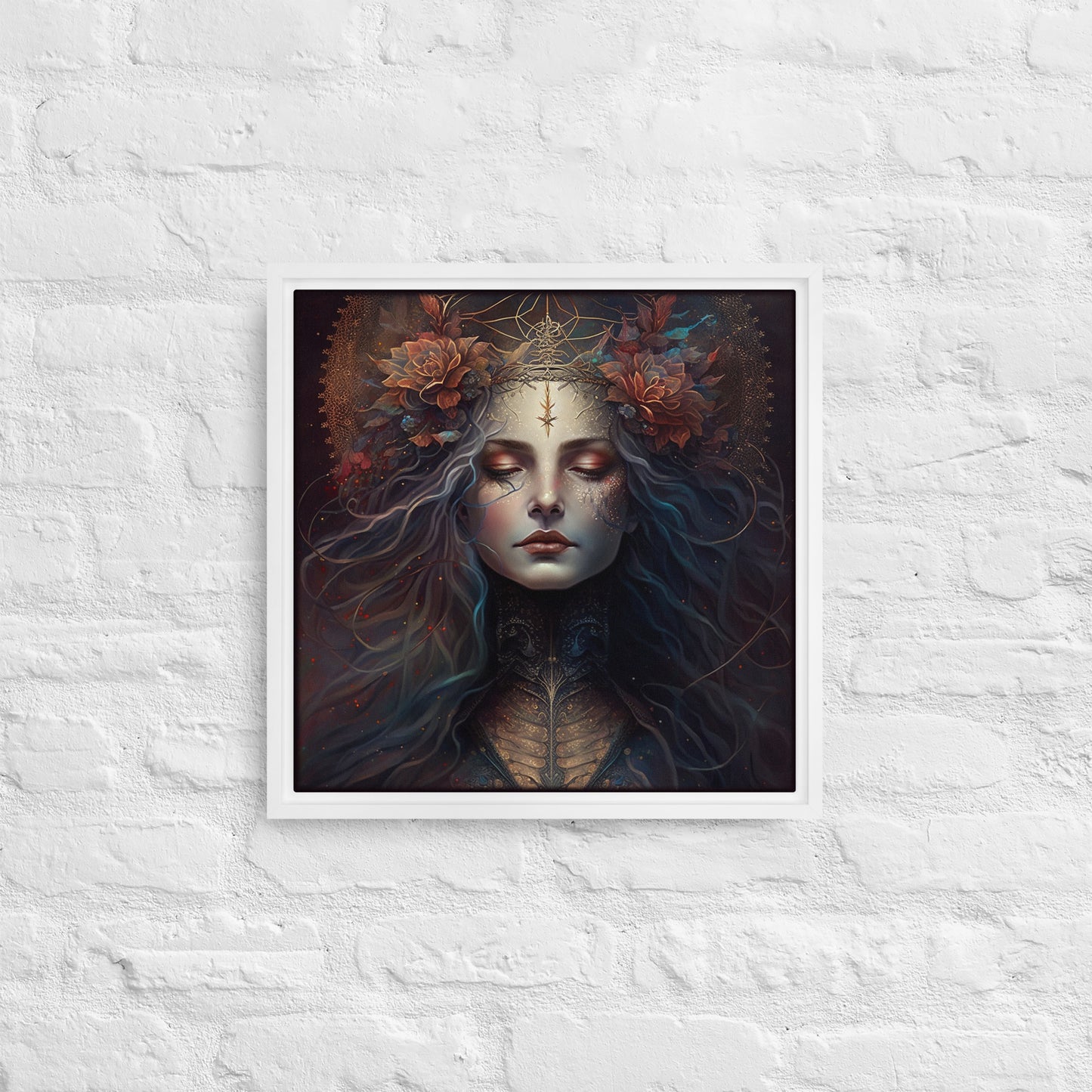 Warrior Goddess "Isolde" Framed canvas