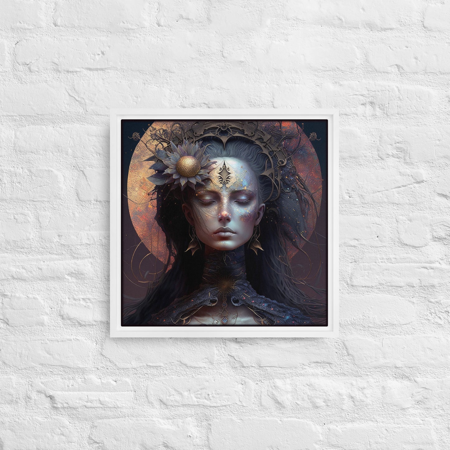 Warrior Goddess "Lysandra" Framed canvas