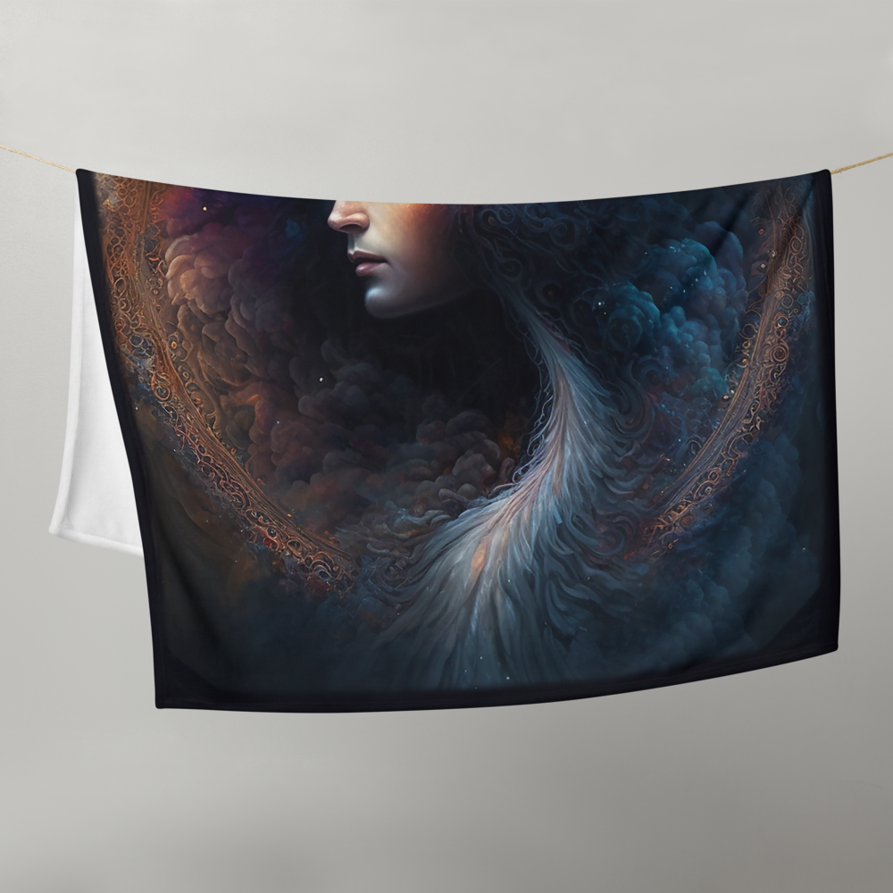 Celestial Goddess "Stellara" Throw Blanket